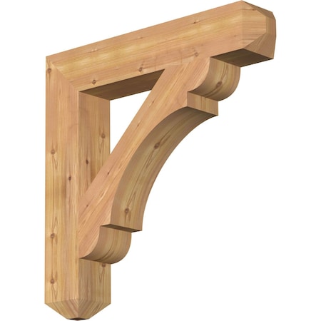 Olympic Craftsman Smooth Bracket, Western Red Cedar, 5 1/2W X 32D X 32H